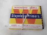1 BOX OF WINCHESTER WESTERN STAYNLESS PRIMERS