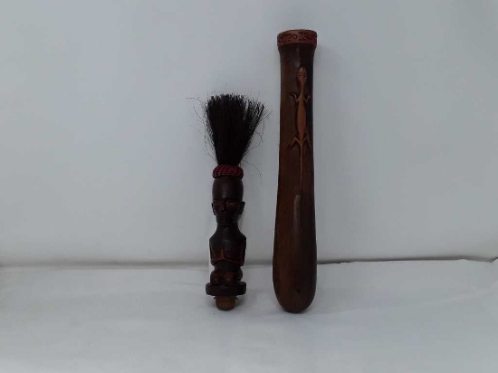 CARVED WOOD BELIEVED TO BE A  FERTILITY STICK