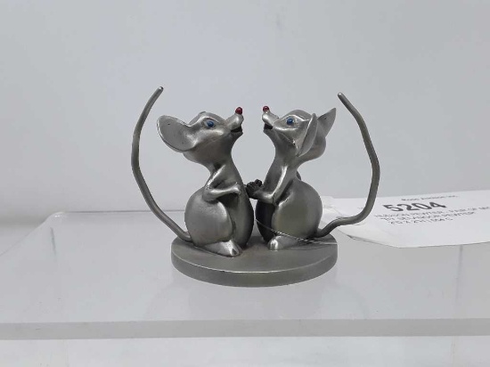 HUDSON PEWTER - PAIR OF MICE NO. 0263
