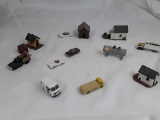 BOX WITH 8 VEHICLES AND 5 SHEDS
