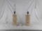 PAIR OF 2 WOODEN LAMPS - NO SHADES