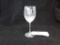 D'ARQUES CRYSTAL WINE GLASS WITH ETCHED INSYGNIA