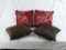 4 DECORATIVE PILLOWS