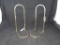 2 GOLD COLORED 2 PC EASELS NEW