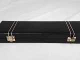 Black Leather Covered Jewelry Box