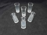 6 VINTAGE JUICE GLASSES