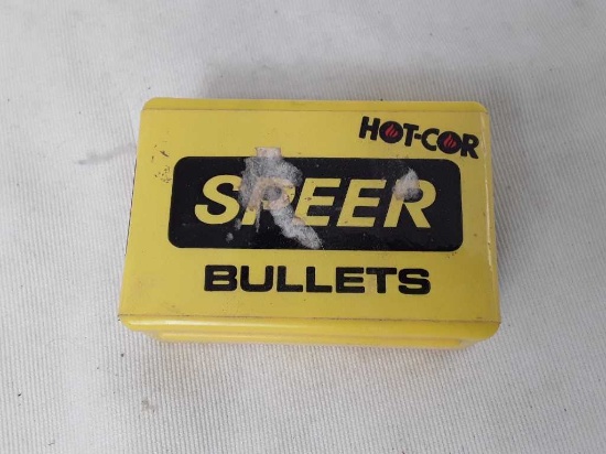 1 BOX OF SPEER 338 CAL. BULLETS