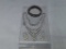 CZ Fashion Necklas, Bracelet and Clip Earrings