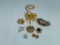 Goldtone Elephant Necklace, Bracelet, Pins 9PC lot