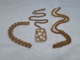 Goldtone Fashion Chains Set of Three (3)