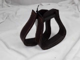 STIR 335BR PREMIUM LEATHER COVERED STIRRUPS BR