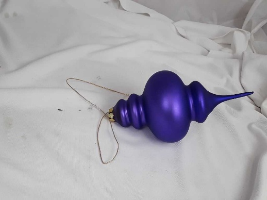 9" TEAR DROP FINIAL ORNAMENT - PURPLE