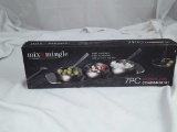 MIX & MINGLE 7 PC STAINLESS STEEL CONDIMENT SET