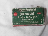 1 BOX OF REMINGTON 8 mm MAUSER HI-SPEED AMMO