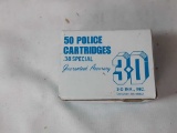 1 BOX 3D .38 SPECIAL CAL. POLICE AMMO