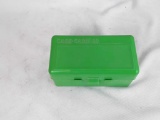 GREEN CASE-GARD WITH 222 REM BRASS CASINGS