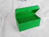 GREEN RIFLE AMMO CASE - HOLDS 225 TO 308 REM