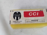 1 BOX OF CCI 380 AUTO AMMO