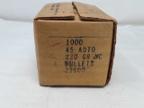 1 BOX OF 45 AUTO BULLETS