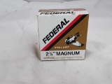 1 BOX FEDERAL 12 GAUGE STEEL SHOT AMMO