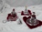3 SPARKLE PARTYLITE CHRISTMAS TEA LIGHT HOLDERS