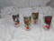 SET OF 4 PEPSI 12 DAYS OF CHRISTMAS GLASSES 1-4