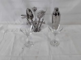 Hampton 15PC Bar tool & Martini Glass Set