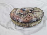 HANDPAINTED TRINKET BOX W/WILD TURKEYS