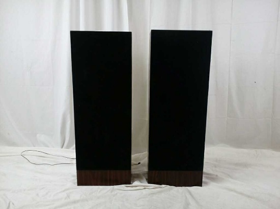 PAIR OF TALL STANDING SPEAKERS