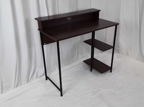 SMALL DESK WITH UPPER LEDGE