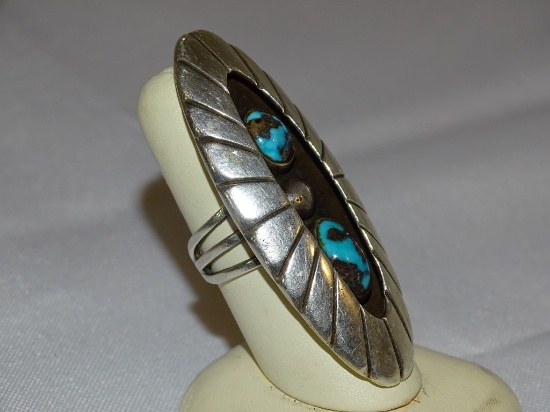 Sterling Ring Turquoise Cabochon 25g (0.9oz)