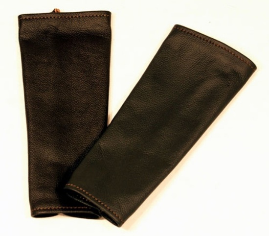 LEAT 400BLX2 TWO PAIRS OF 10" BL LEATHER SLEEVES