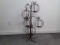 3' TALL METAL TREE HOLDING 5 PUMPKIN CANDLE HOLDER