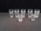 7 VINTAGE COCA COLA GLASSES 4 W/MULTIPLE LANGUAGES