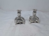 VTG F B ROGERS CONSOLE CANDLE STICK HOLDERS