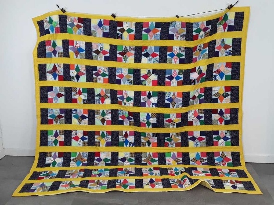 66" X 96" YELLOW QUILT