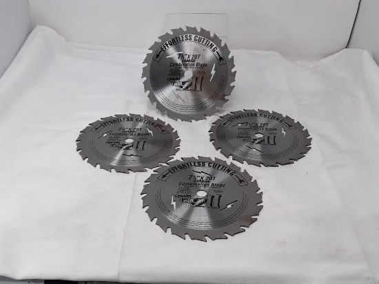 Set of 4: 7-1/4" x 20T Combo Blades