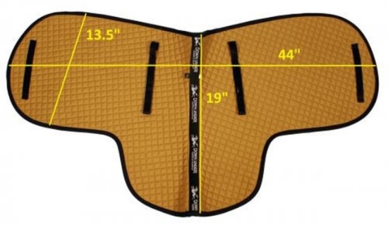 CPAD 518 DRESSAGE SHAPED SADDLE PAD QTY:5