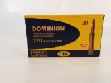 20 COUNT OF 270 WINCHESTER CASINGS