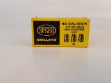 100 COUNT OF SPEER 45 CAL BULLETS