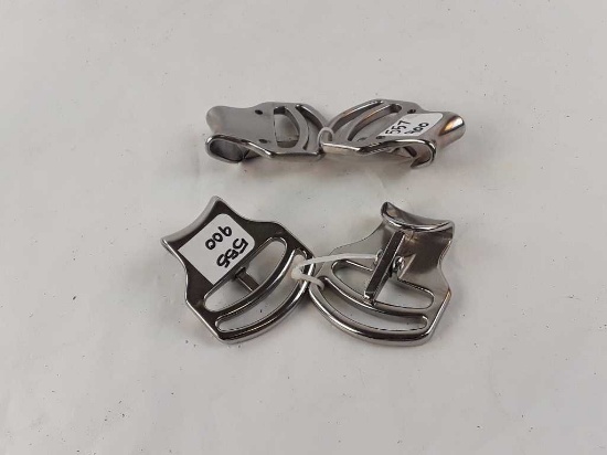HARD-BUCKL -**QTY 4 STAINLESS STEEL STRAP BUCKLE