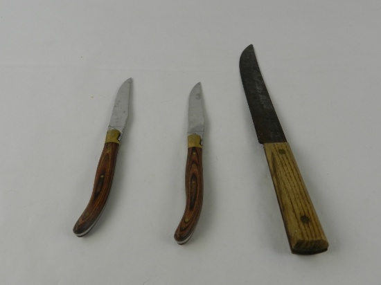 2 LAGUIOLE L'ECLAIR 440 STEAK KNIVES / FORGECRAFT