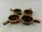 SET OF 4 HANDMADE FRENCH ONION SOUP BOWLS
