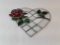 BEVELED HEART SHAPED GLASS DÉCOR.