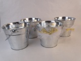 4 DECORATIVE METAL BUCKET