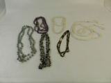 BEADED NECKLACE STRANDS QTY 6