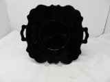 DOUBLE HANDLE SCALLOPED EDGE SERVING DISH