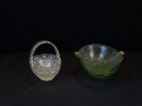 Set of 2 Glass Baskets