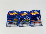 3 HOT WHEELS/NEW/ 2002 RED LINE SERIES