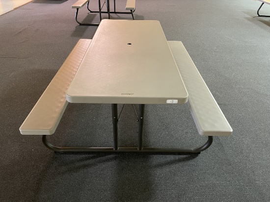 Lifetime Brand Plastic Folding Picnic Table.